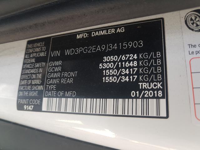 Photo 9 VIN: WD3PG2EA9J3415903 - MERCEDES-BENZ VITO 