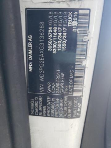 Photo 9 VIN: WD3PG2EAXG3136288 - MERCEDES-BENZ METRIS 