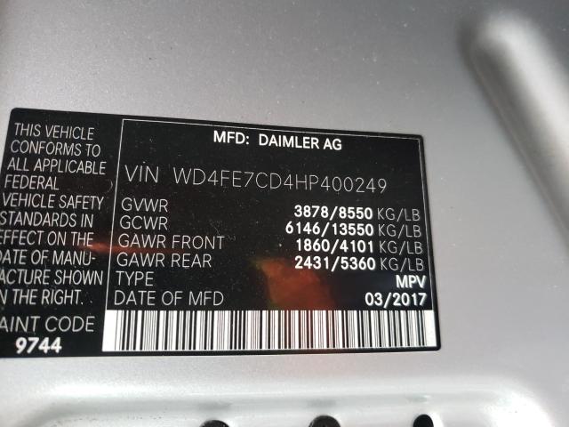 Photo 9 VIN: WD4FE7CD4HP400249 - MERCEDES-BENZ SPRINTER 2 