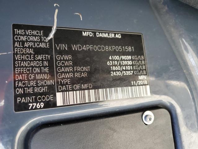 Photo 13 VIN: WD4PF0CD8KP051581 - MERCEDES-BENZ SPRINTER 