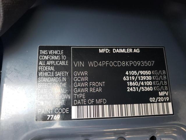 Photo 13 VIN: WD4PF0CD8KP093507 - MERCEDES-BENZ SPRINTER 2 