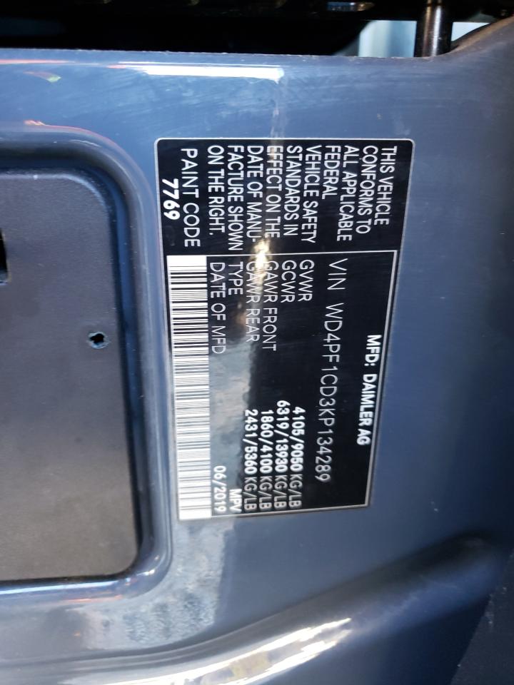 Photo 11 VIN: WD4PF1CD3KP134289 - MERCEDES-BENZ SPRINTER 