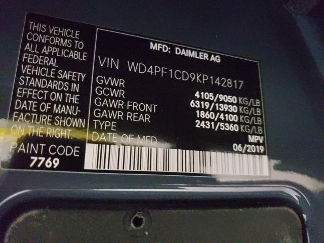 Photo 9 VIN: WD4PF1CD9KP142817 - MERCEDES-BENZ SPRINTER 2 