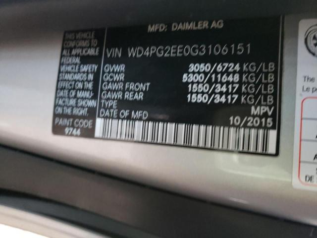 Photo 9 VIN: WD4PG2EE0G3106151 - MERCEDES-BENZ METRIS 