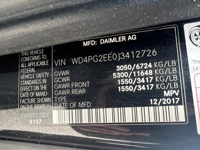 Photo 9 VIN: WD4PG2EE0J3412726 - MERCEDES-BENZ METRIS 