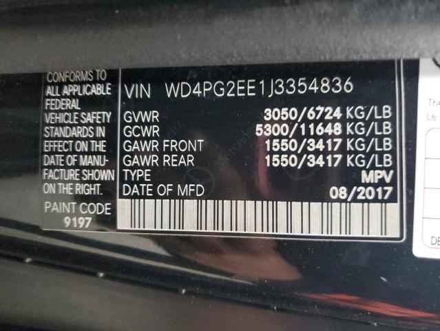 Photo 12 VIN: WD4PG2EE1J3354836 - MERCEDES-BENZ METRIS 