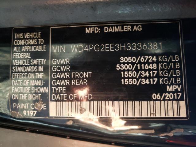 Photo 12 VIN: WD4PG2EE3H3336381 - MERCEDES-BENZ METRIS 