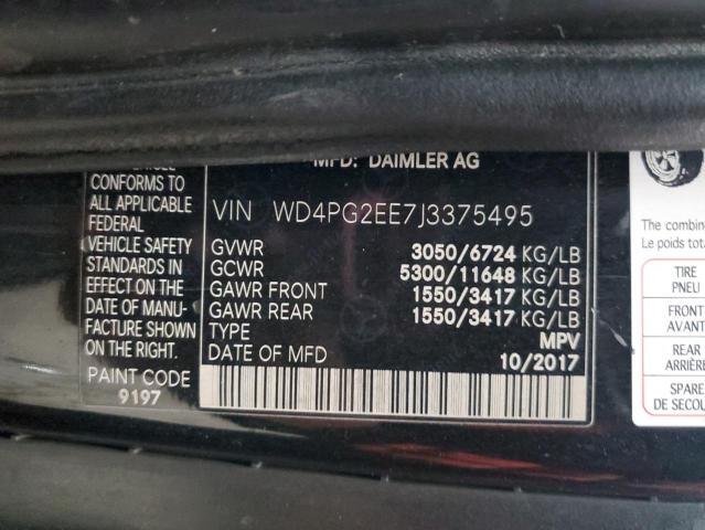 Photo 12 VIN: WD4PG2EE7J3375495 - MERCEDES-BENZ METRIS 