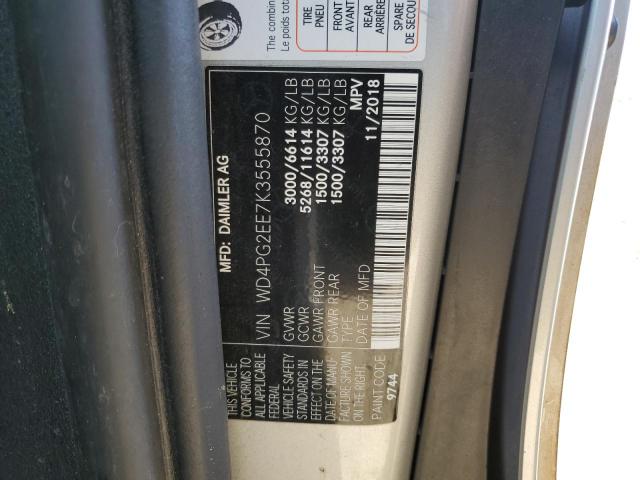 Photo 12 VIN: WD4PG2EE7K3555870 - MERCEDES-BENZ METRIS 