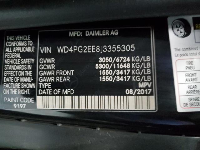 Photo 12 VIN: WD4PG2EE8J3355305 - MERCEDES-BENZ METRIS 