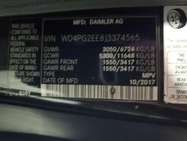 Photo 12 VIN: WD4PG2EE8J3374565 - MERCEDES-BENZ METRIS 