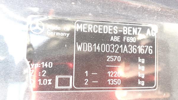 Photo 3 VIN: WDB1400321A361676 - MERCEDES-BENZ S 320 