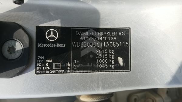 Photo 2 VIN: WDB2030611A085115 - MERCEDES-BENZ C 320 