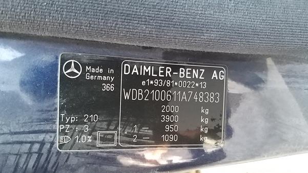 Photo 1 VIN: WDB2100611A748383 - MERCEDES-BENZ E320 