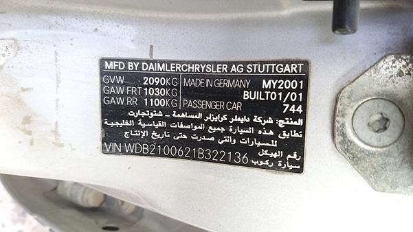 Photo 2 VIN: WDB2100621B322136 - MERCEDES-BENZ E 320 