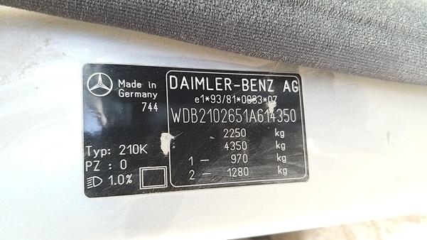 Photo 2 VIN: WDB2102651A614350 - MERCEDES-BENZ E 320 