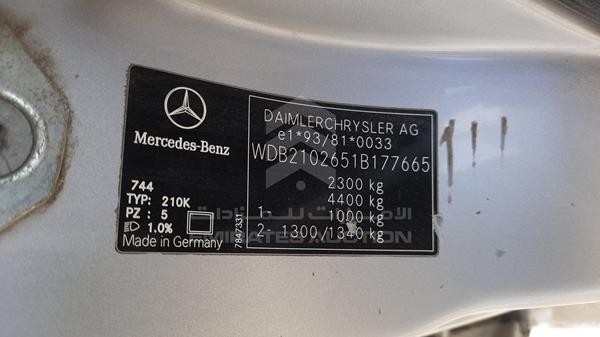 Photo 2 VIN: WDB2102651B177665 - MERCEDES-BENZ E240 