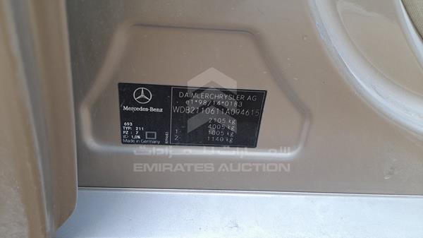 Photo 1 VIN: WDB2110611A094615 - MERCEDES-BENZ E240 