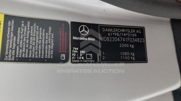 Photo 2 VIN: WDB2304741F034823 - MERCEDES-BENZ SL 55 AMG 