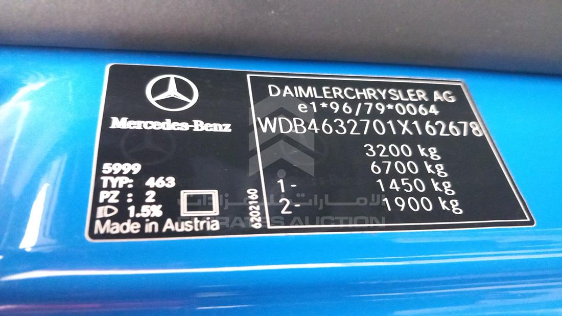 Photo 3 VIN: WDB4632701X162678 - MERCEDES G 55 