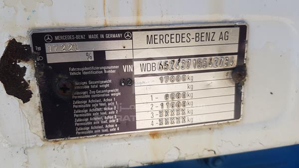 Photo 2 VIN: WDB65243715542734 - MERCEDES-BENZ 1722 