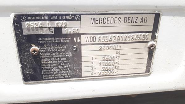 Photo 6 VIN: WDB6534291K184561 - MERCEDES-BENZ 2524 