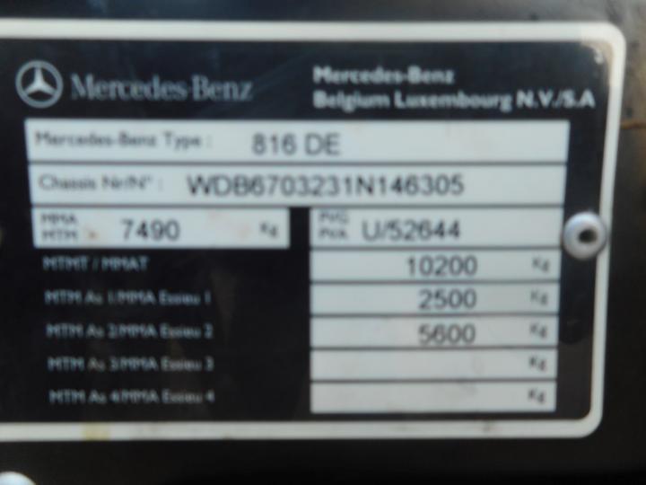 Photo 14 VIN: WDB6703231N146305 - MERCEDES-BENZ VARIO 