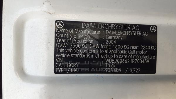 Photo 7 VIN: WDB9036621R703459 - MERCEDES-BENZ SPRINTER 