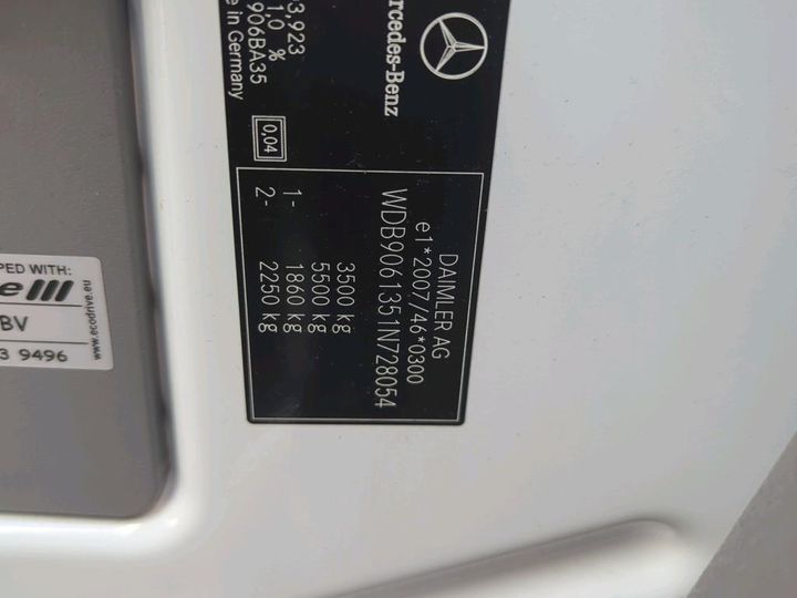 Photo 5 VIN: WDB9061351N728054 - MERCEDES-BENZ SPRINTER 