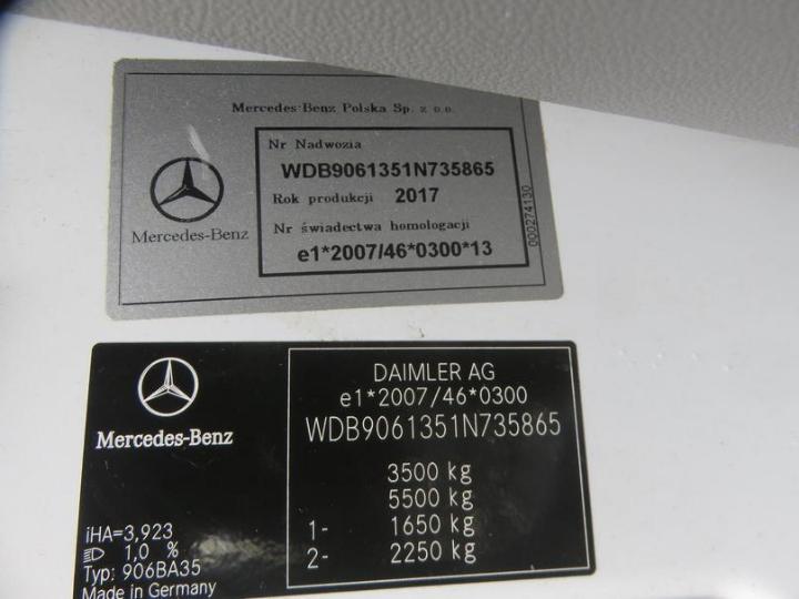 Photo 9 VIN: WDB9061351N735865 - MERCEDES-BENZ 316 SPRINTER MR13 E6 3.5T 