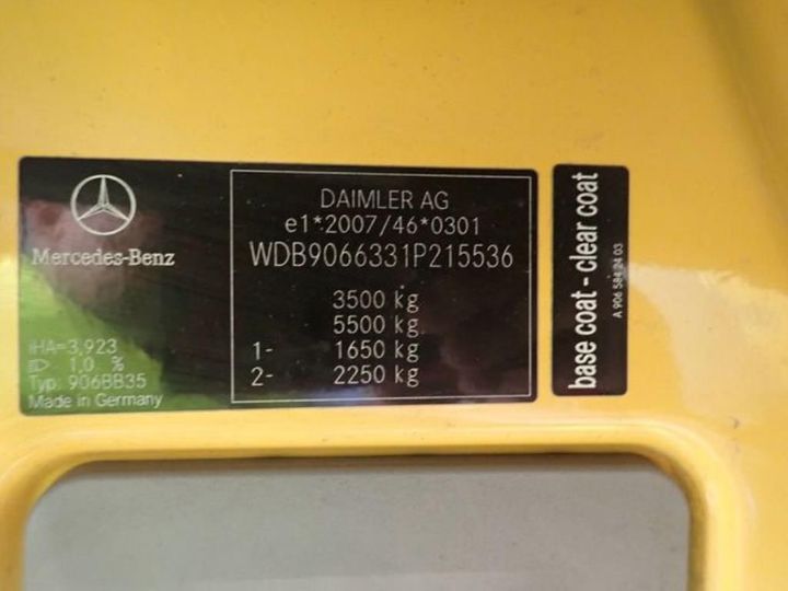 Photo 13 VIN: WDB9066331P215536 - MERCEDES-BENZ SPRINTER 