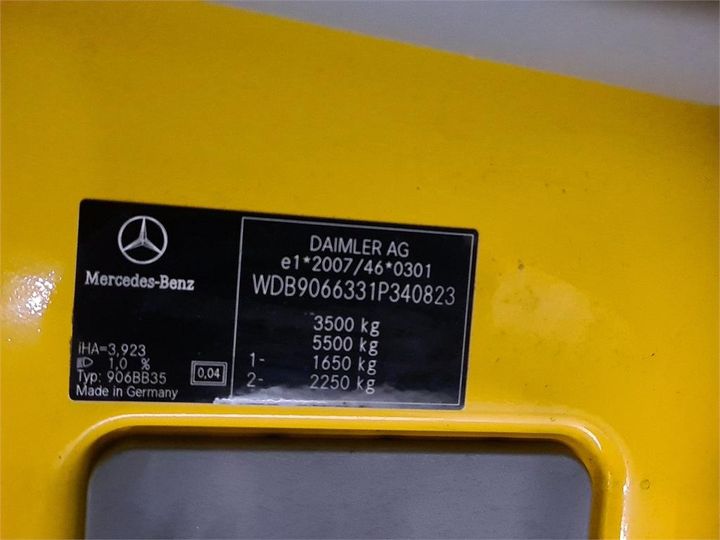 Photo 8 VIN: WDB9066331P340823 - MERCEDES-BENZ SPRINTER 