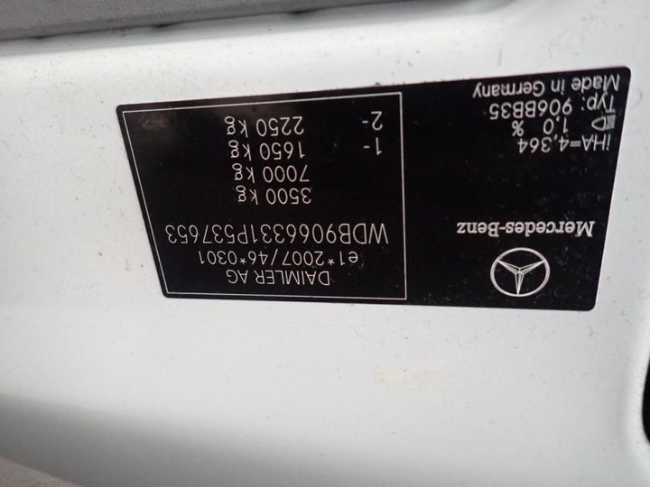 Photo 13 VIN: WDB9066331P537653 - MERCEDES-BENZ SPRINTER 