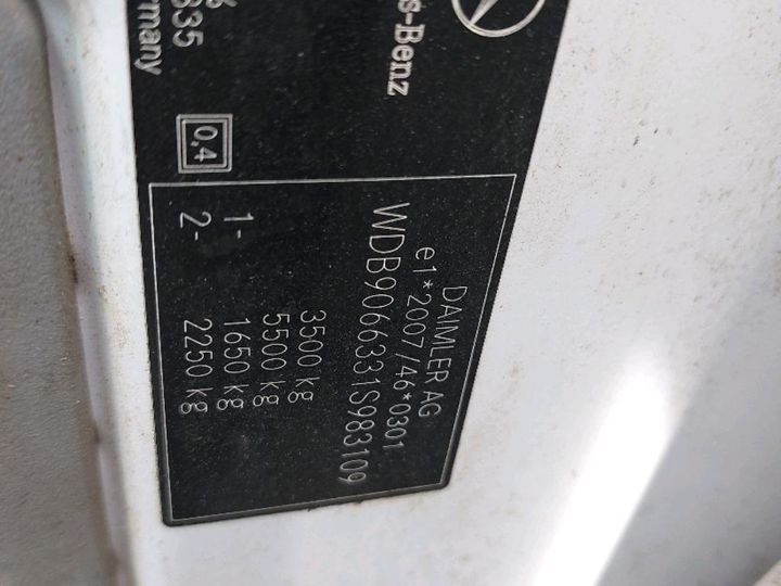 Photo 8 VIN: WDB9066331S983109 - MERCEDES-BENZ SPRINTER 