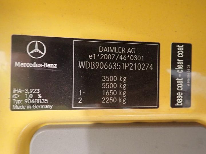 Photo 15 VIN: WDB9066351P210274 - MERCEDES-BENZ SPRINTER 