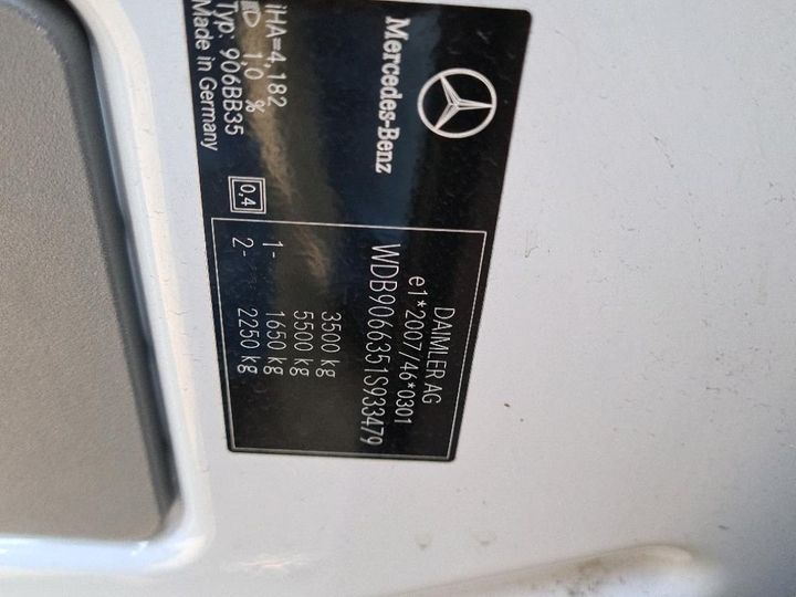 Photo 8 VIN: WDB9066351S933479 - MERCEDES-BENZ SPRINTER POST.N 