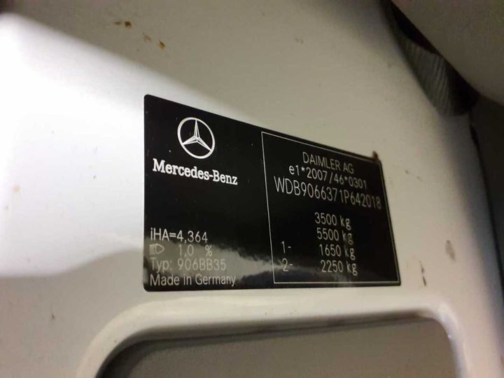 Photo 11 VIN: WDB9066371P642018 - MERCEDES-BENZ 314L CDI SPRINTER 