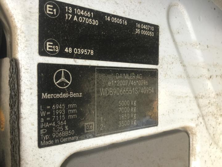 Photo 10 VIN: WDB9066551S740954 - MERCEDES-BENZ SPRINTER 516 CDI A2H2 