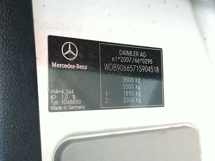 Photo 24 VIN: WDB9066571S904518 - MERCEDES-BENZ SPRINTER 