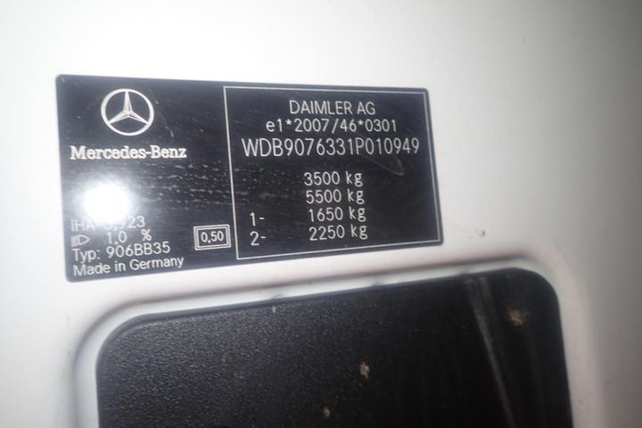 Photo 9 VIN: WDB9076331P010949 - MERCEDES-BENZ SPRINTER 