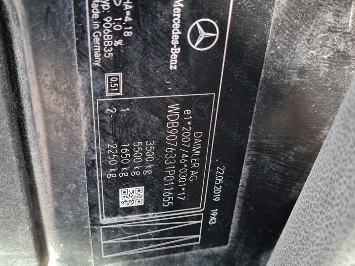 Photo 4 VIN: WDB9076331P011655 - MERCEDES-BENZ SPRINTER 