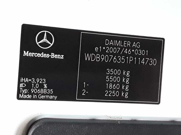 Photo 12 VIN: WDB9076351P114730 - MERCEDES-BENZ 316 CDI SPRINTER 