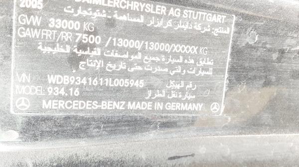 Photo 3 VIN: WDB9341611L005945 - MERCEDES-BENZ 3348 