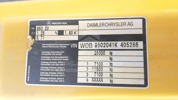 Photo 7 VIN: WDB9502041K405286 - MERCEDES-BENZ ACTROS 