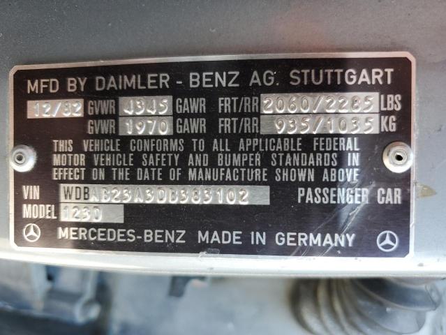 Photo 11 VIN: WDBAB23A3DB383102 - MERCEDES-BENZ 240 D 