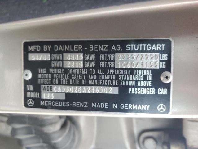 Photo 11 VIN: WDBCA35D2GA246302 - MERCEDES-BENZ 420 SEL 