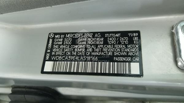 Photo 2 VIN: WDBCA39E4LA518166 - MERCEDES-BENZ SEL 560 