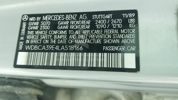 Photo 2 VIN: WDBCA39E4LA518166 - MERCEDES-BENZ SEL 560 