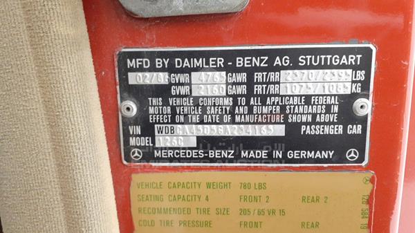 Photo 3 VIN: WDBCA45D5GA234165 - MERCEDES-BENZ SEC 560 