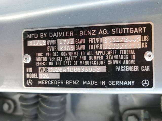 Photo 11 VIN: WDBCB20A1DB036932 - MERCEDES-BENZ S-CLASS 